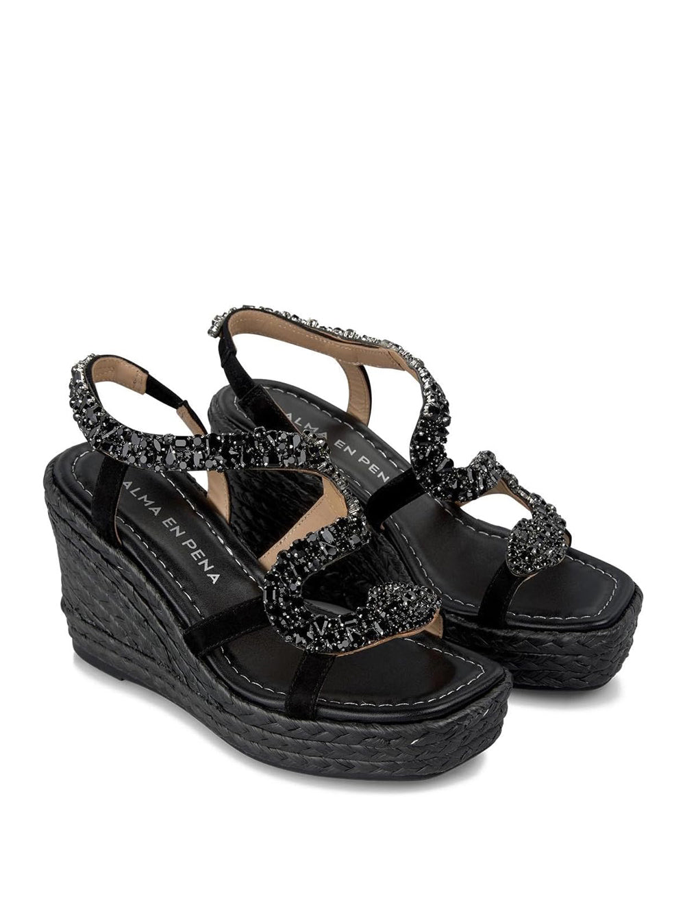 ALMA EN PENA Sandali con zeppa Donna - modello 1276 Nero