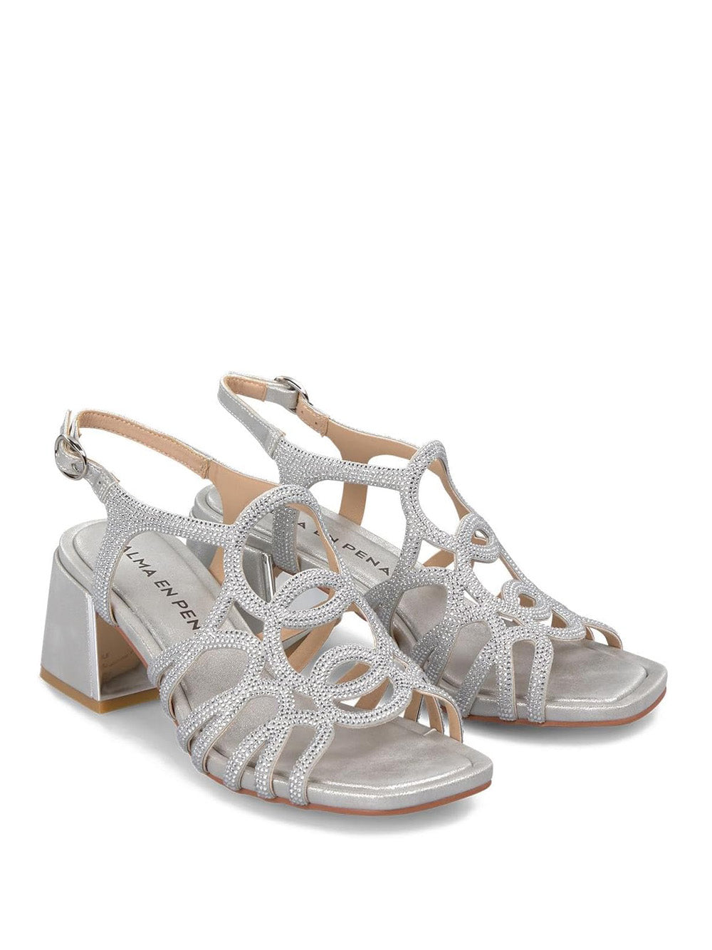 ALMA EN PENA Sandali con tacco Donna - modello 50942 Argento