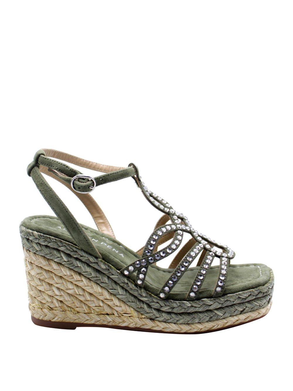 ALMA EN PENA Sandali con zeppa Donna - modello 51292 Verde