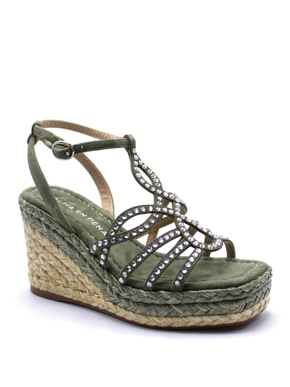 ALMA EN PENA Sandali con zeppa Donna - modello 51292 Verde
