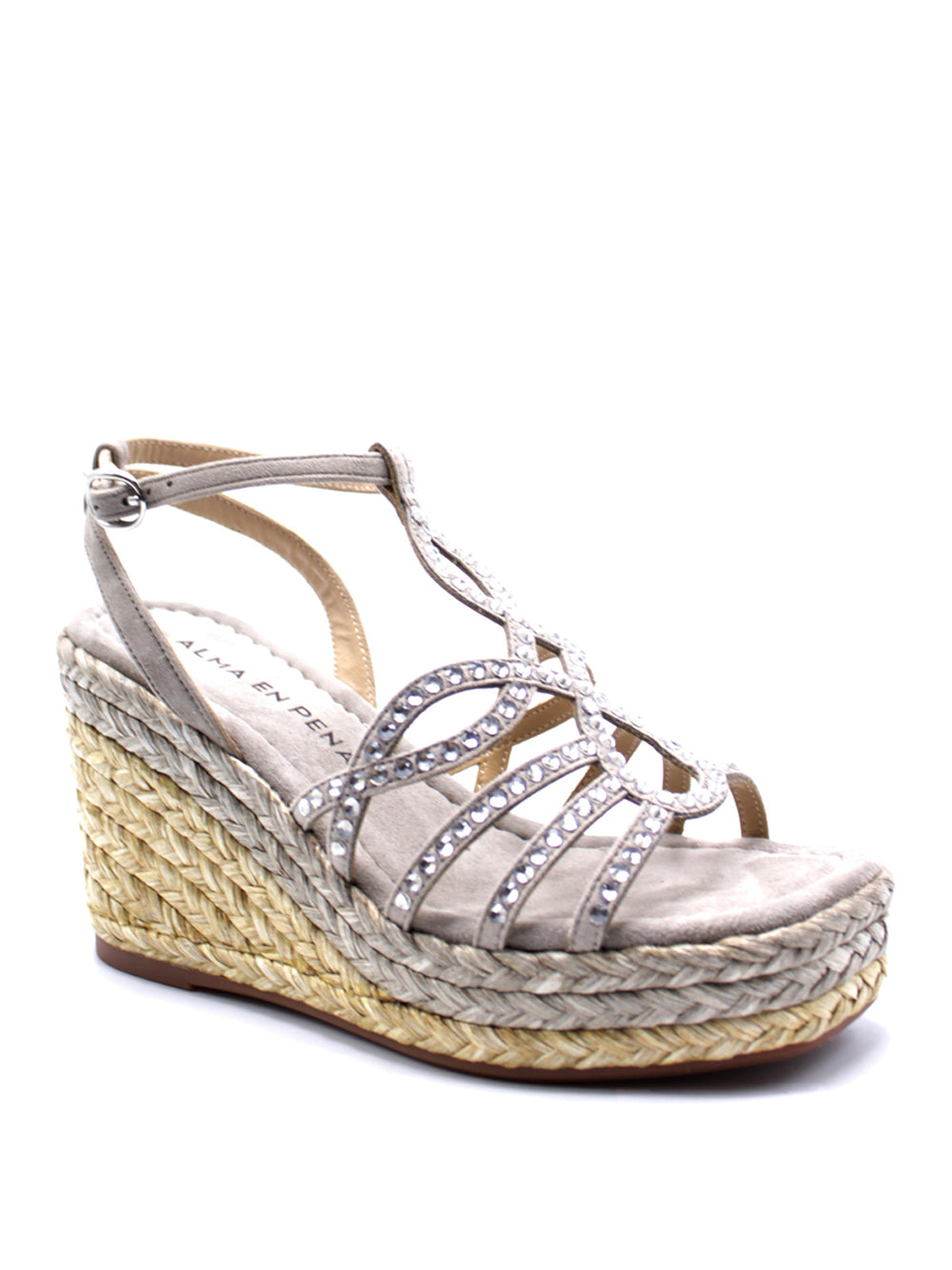 ALMA EN PENA Sandali con zeppa Donna - modello 51292 Beige