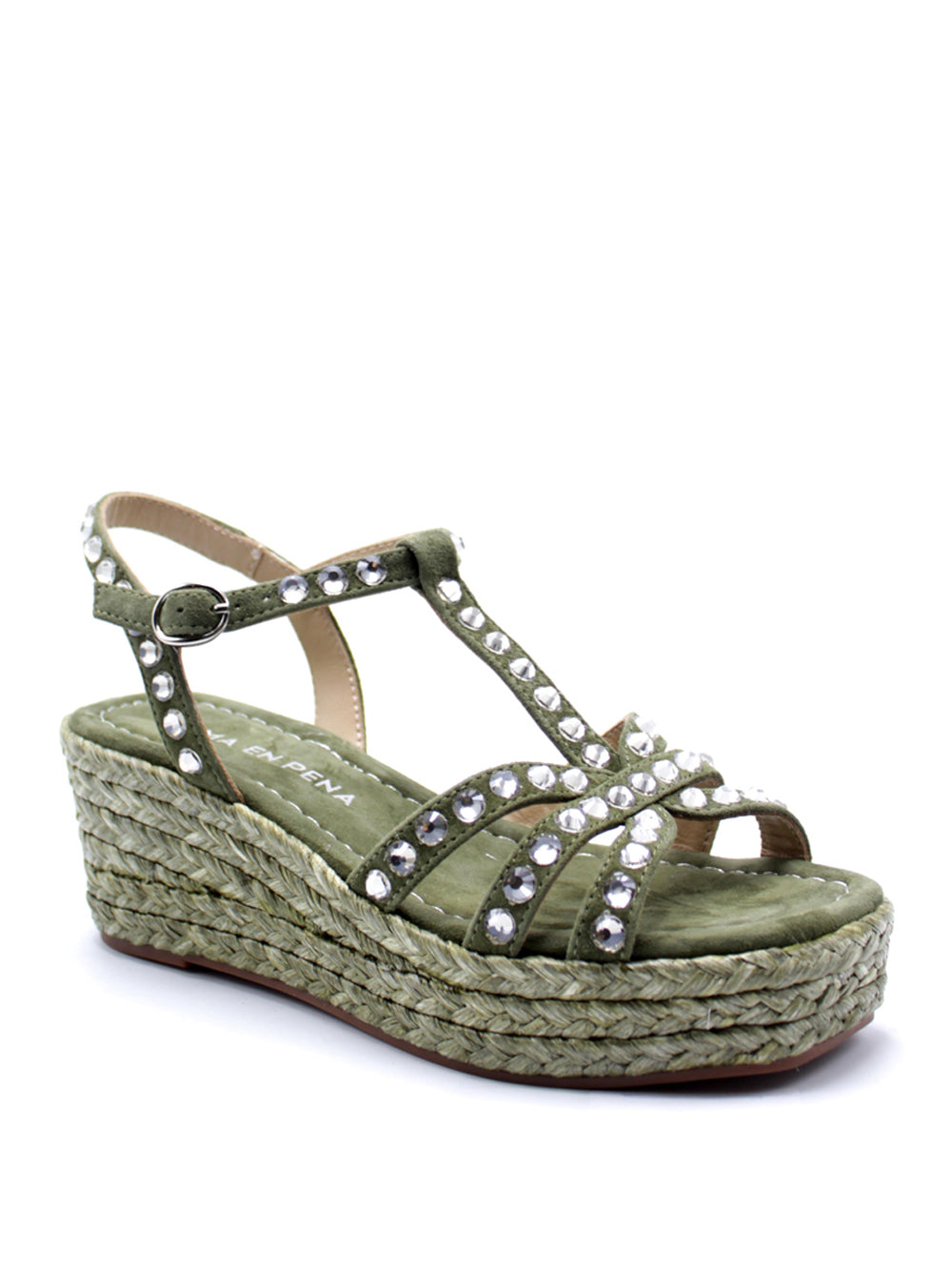 ALMA EN PENA Sandali con zeppa Donna - modello 51451 Verde