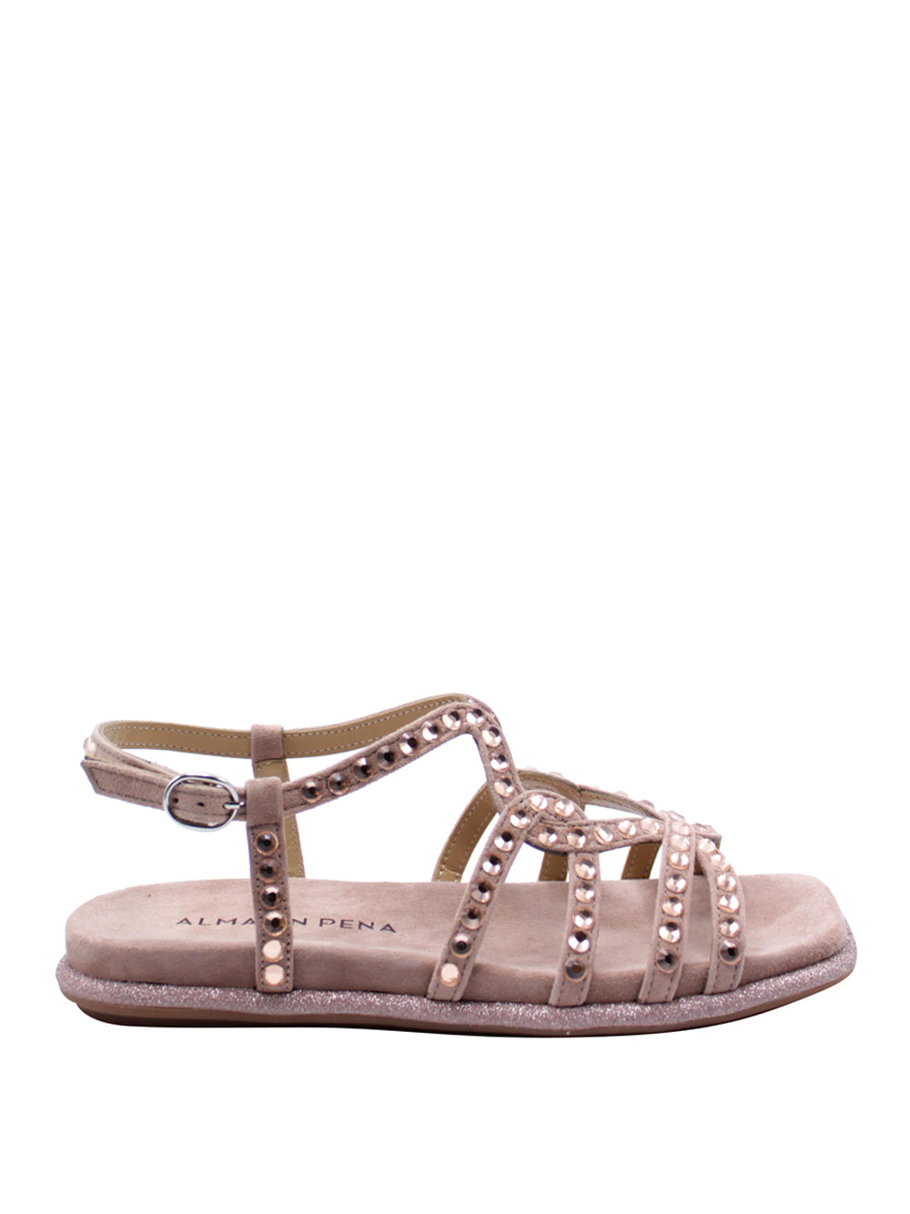 ALMA EN PENA Sandali con borchie Donna - modello 51600 Rosa