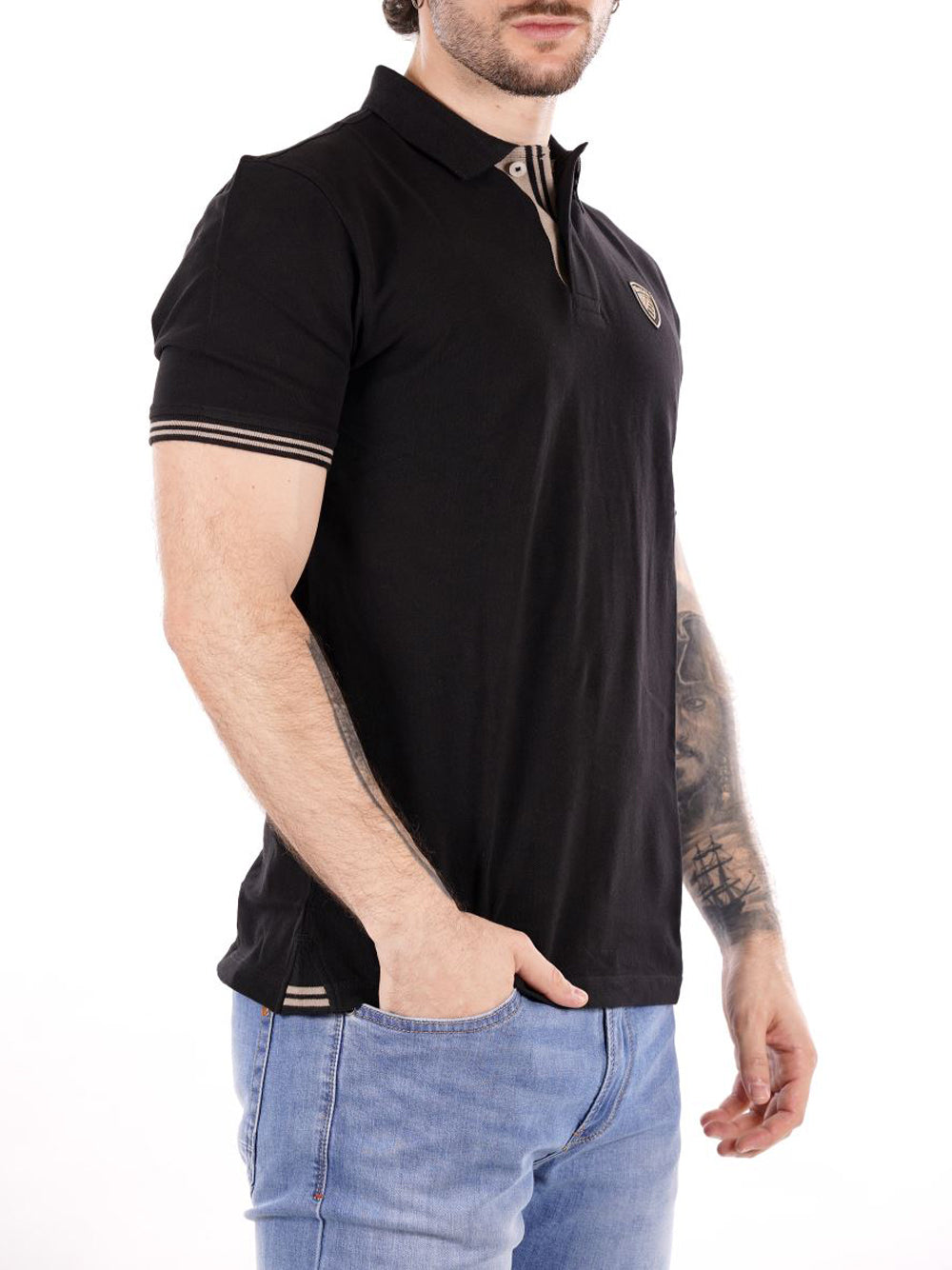 BLAUER Polo Uomo - modello 25SBLUT02306 Nero