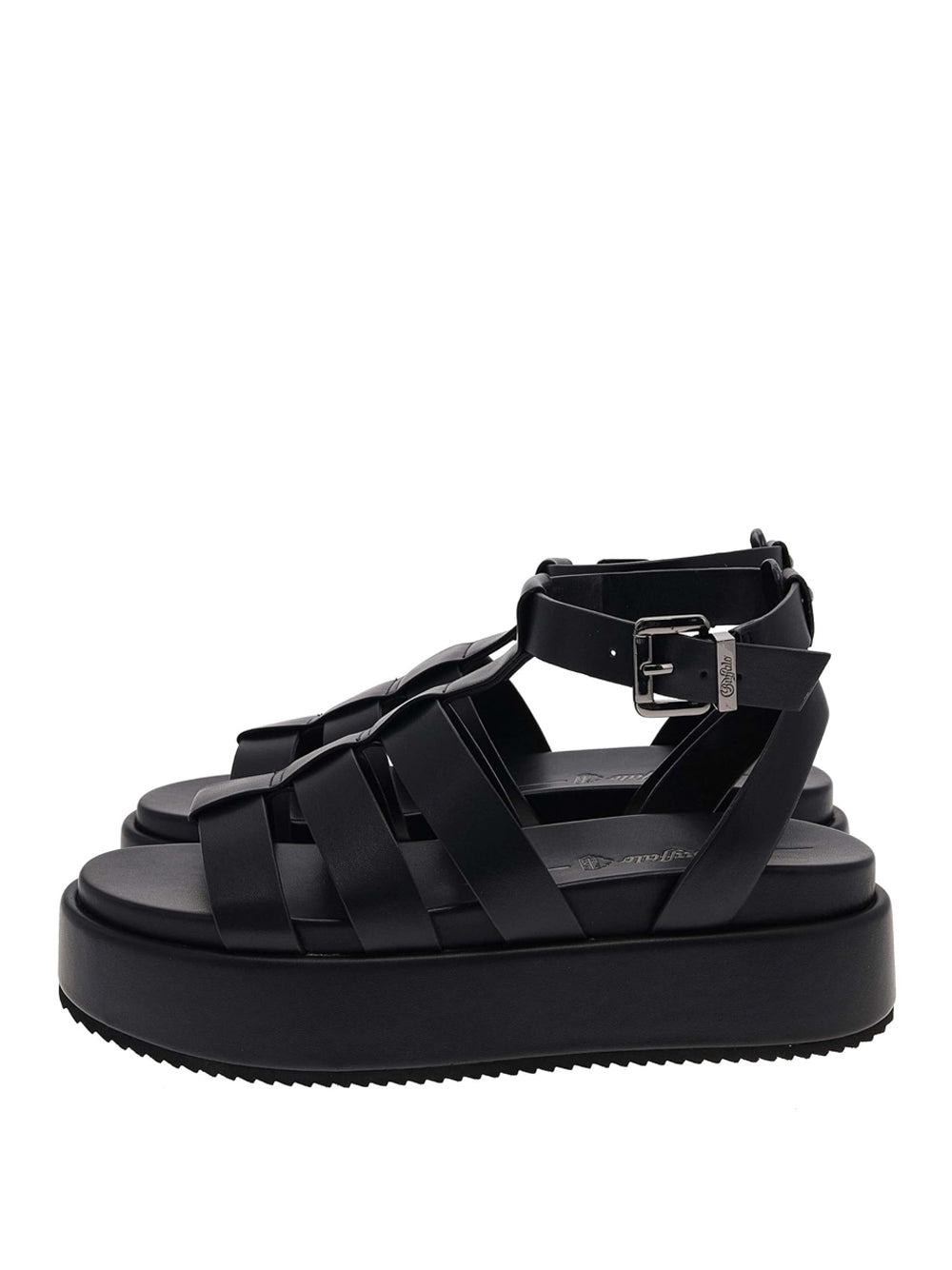 BUFFALO Sandali platform Donna - modello 1602209 Nero