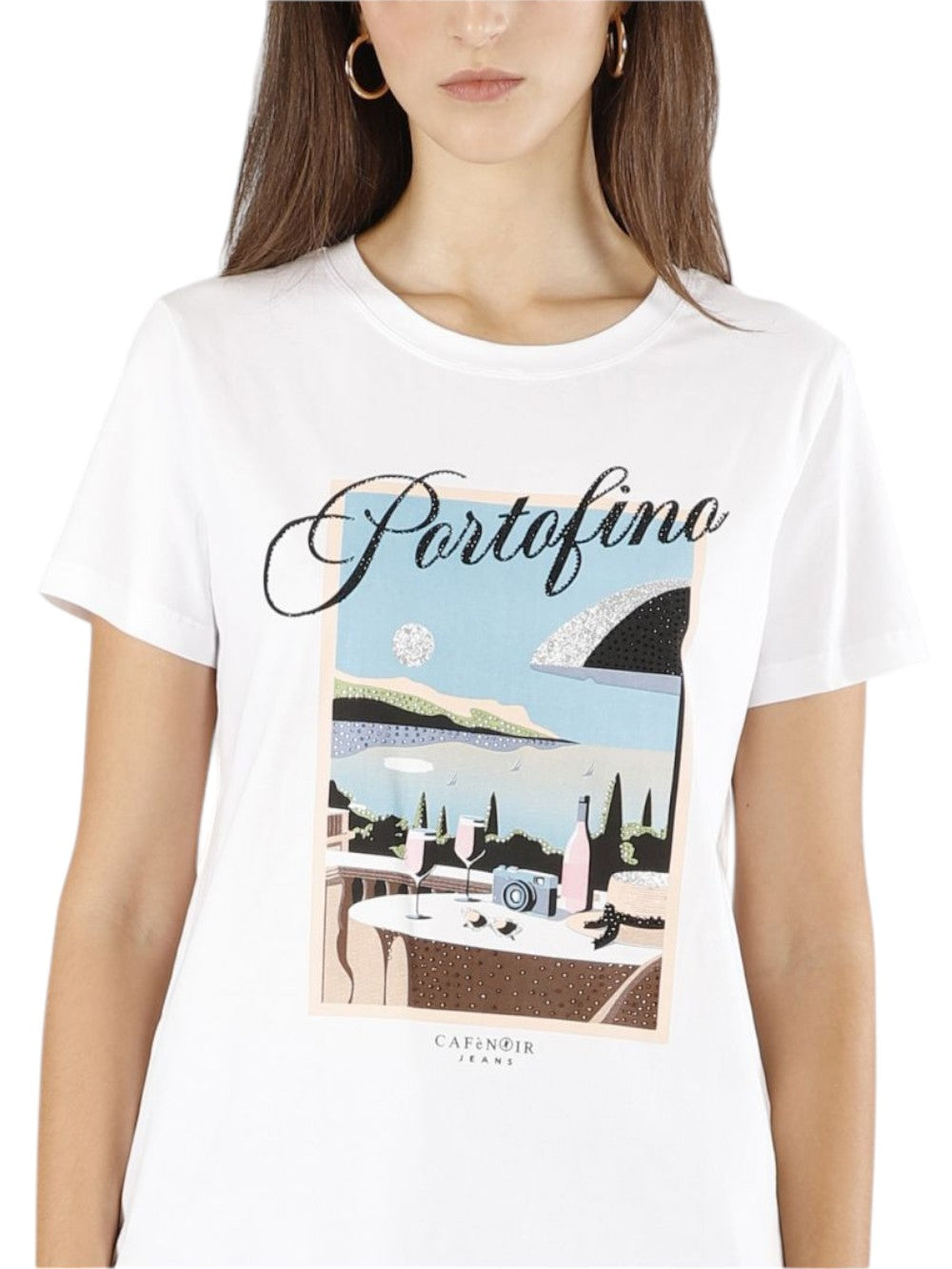 CafèNoir CAFE'NOIR T-shirt Donna - modello C7JT0224 Bianco