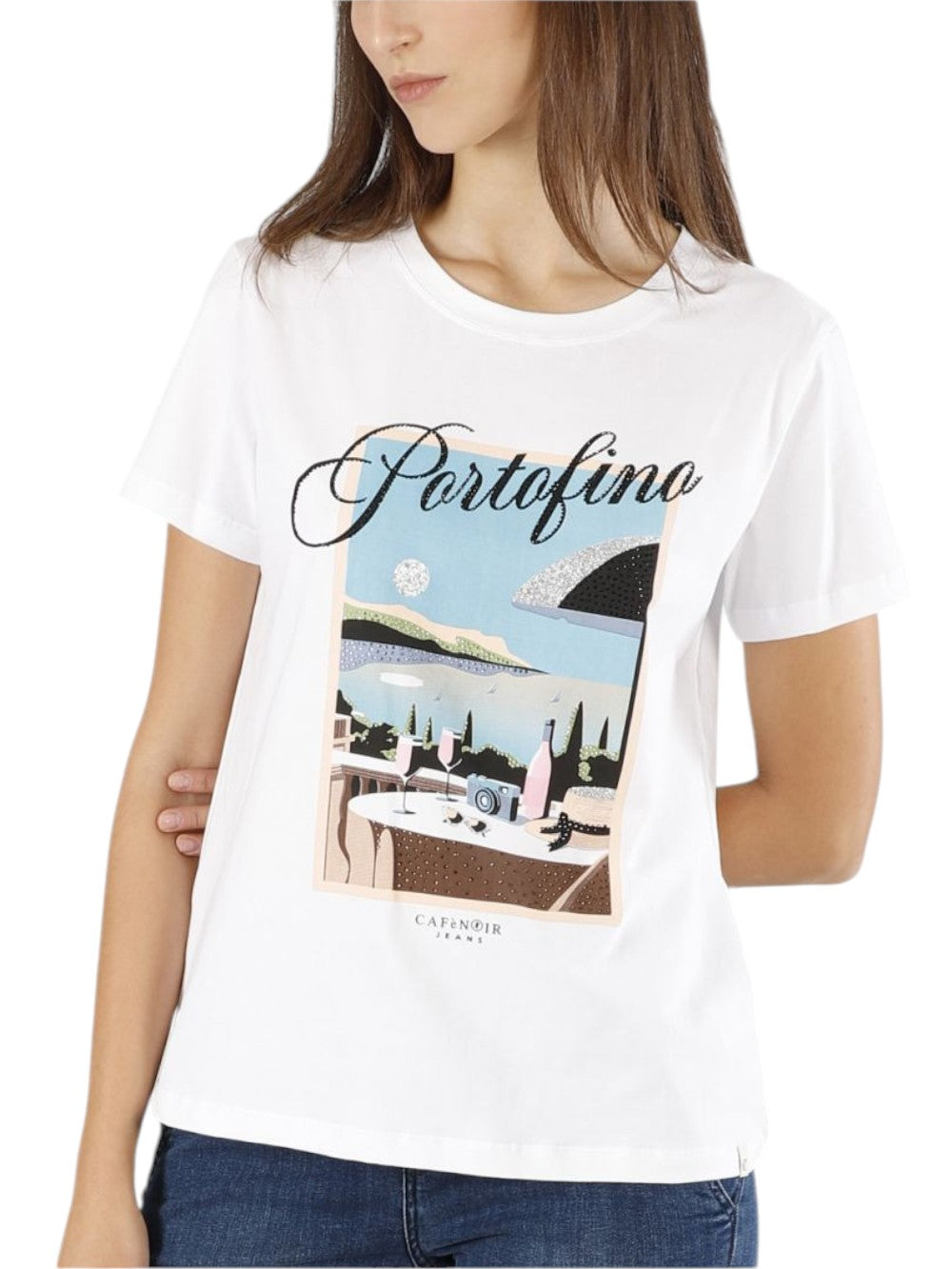 CafèNoir CAFE'NOIR T-shirt Donna - modello C7JT0224 Bianco