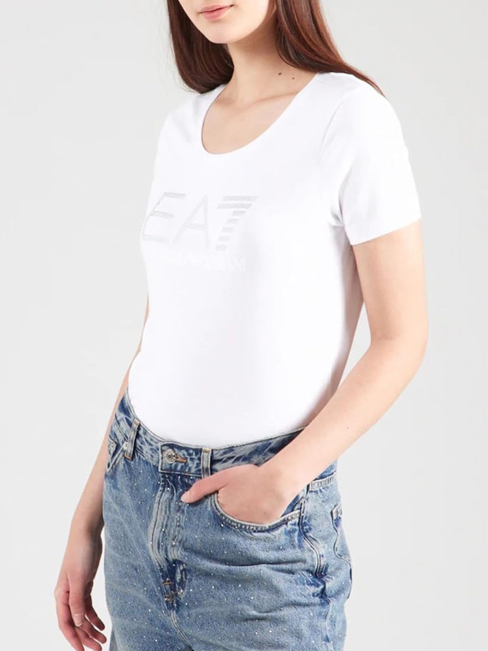 EA7 T-shirt Donna - modello 7W000094AF10373 Bianco