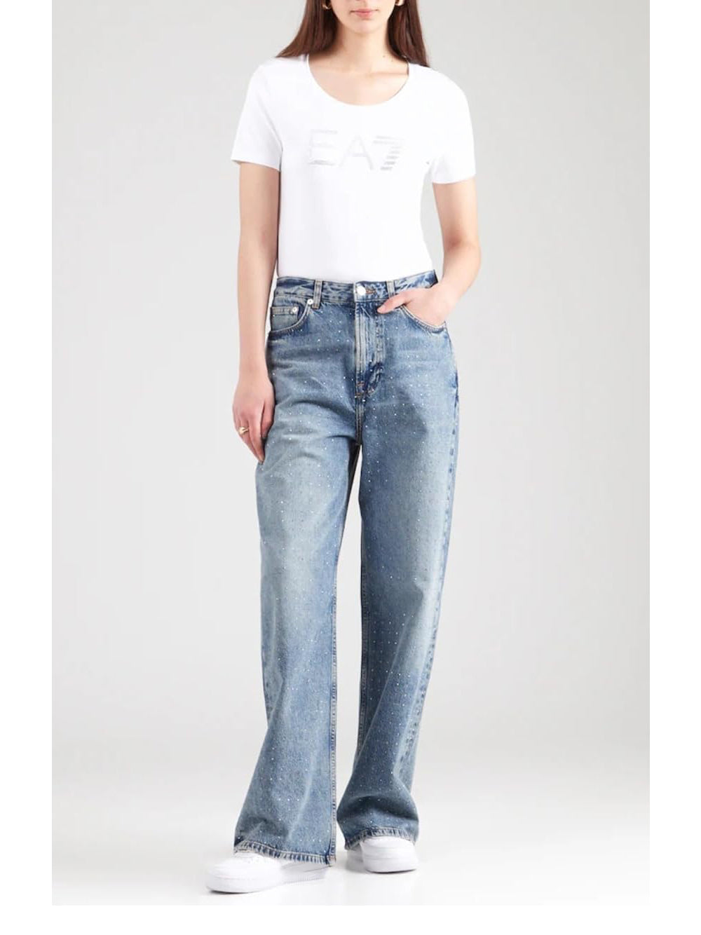 EA7 T-shirt Donna - modello 7W000094AF10373 Bianco