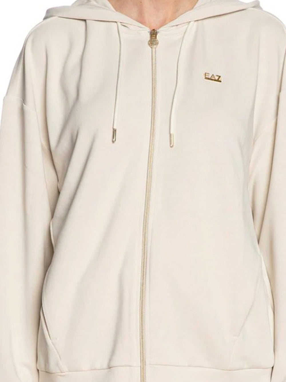 EA7 Felpa con zip Donna - modello 7W000192AF12643 Argento