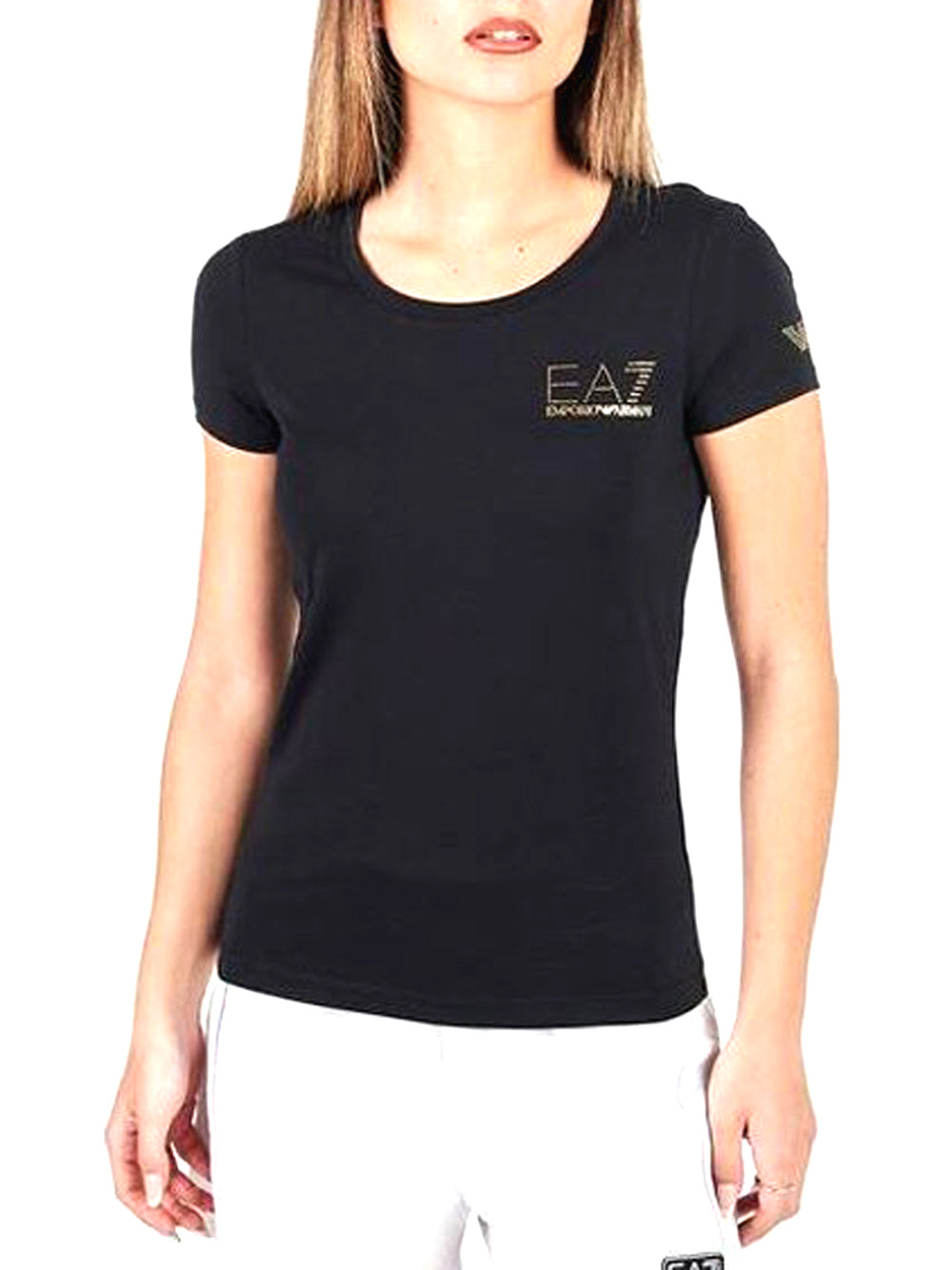 EA7 T-shirt Donna - modello 8NTT65TJDQZ Nero