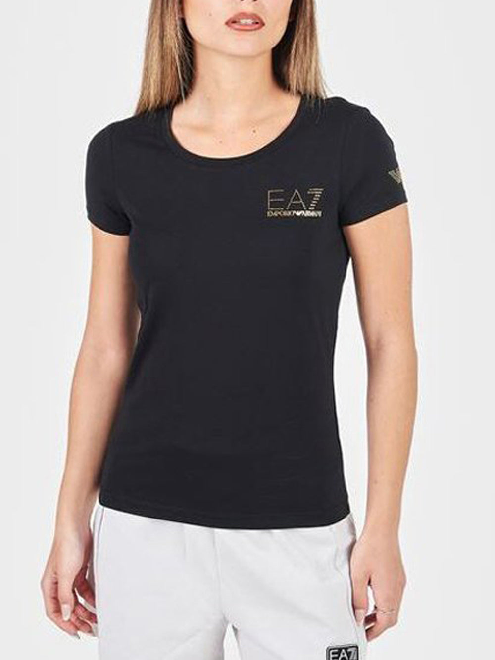 EA7 T-shirt Donna - modello 8NTT65TJDQZ Nero