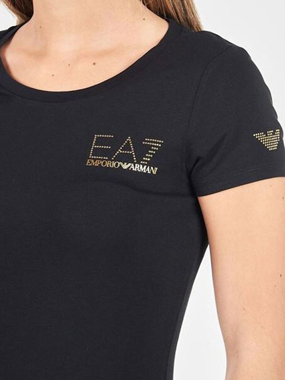 EA7 T-shirt Donna - modello 8NTT65TJDQZ Nero