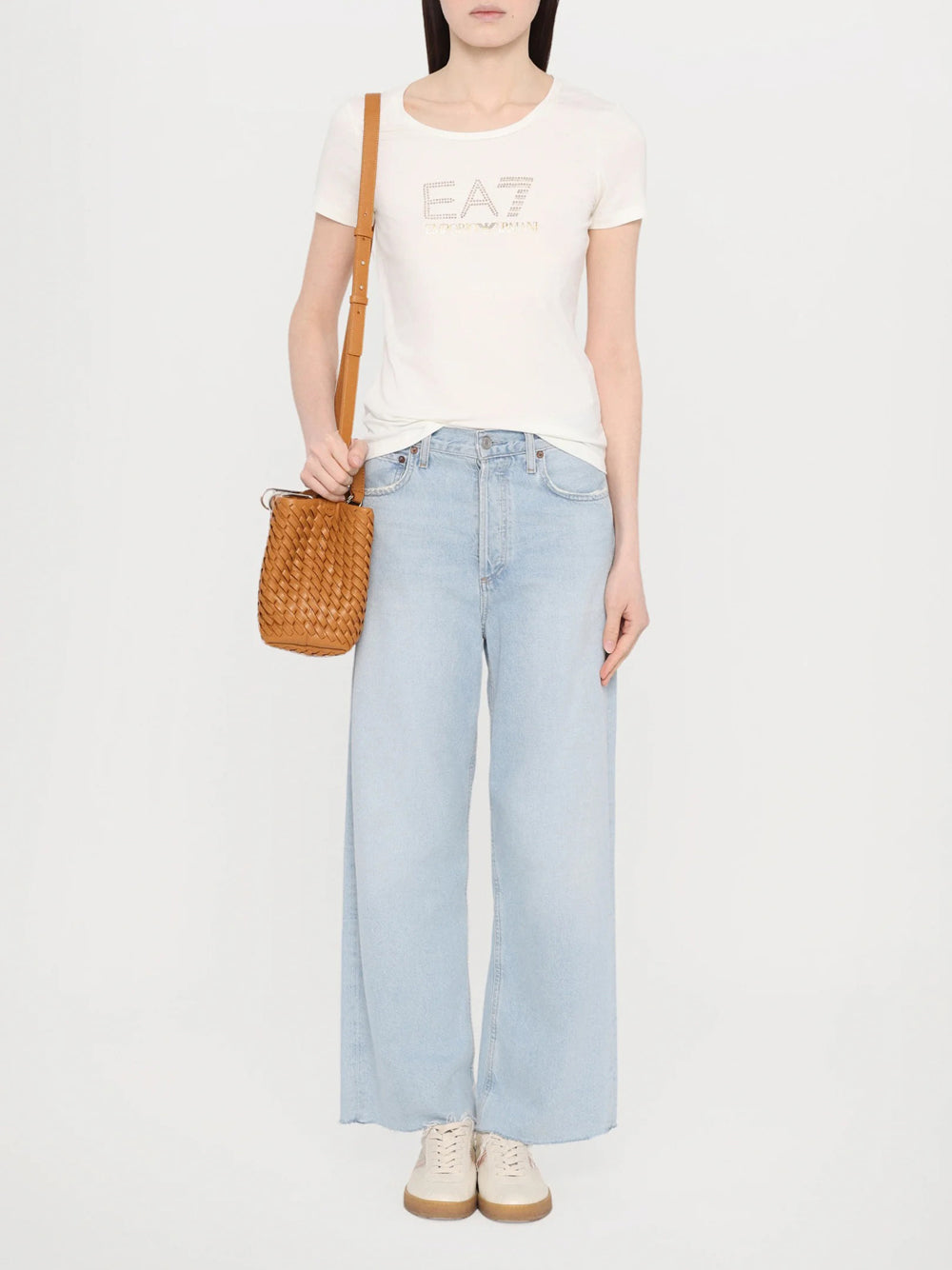 EA7 T-shirt Donna - modello 8NTT65TJDQZ Bianco