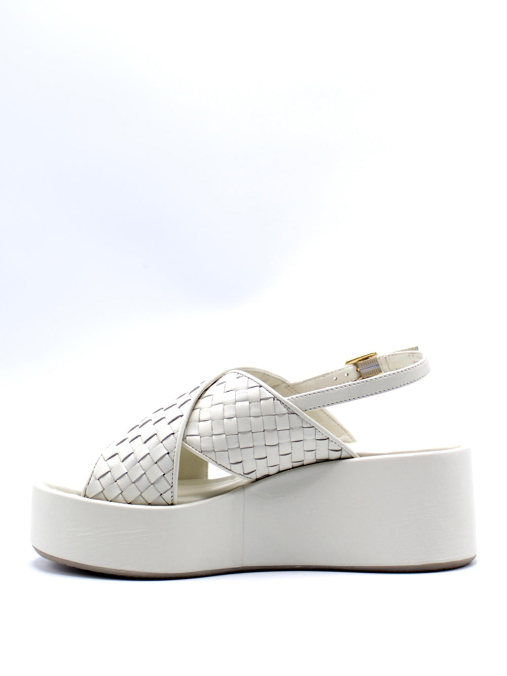 ELVIO ZANON Sandali con zeppa Donna - modello EB0902 Bianco