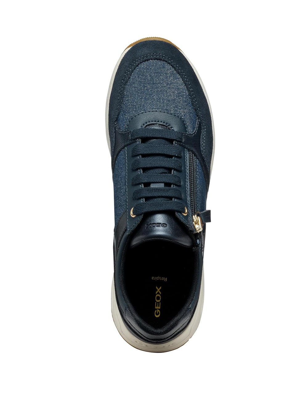 GEOX Sneakers con zip Donna - modello D36NQB0AS22 Blu