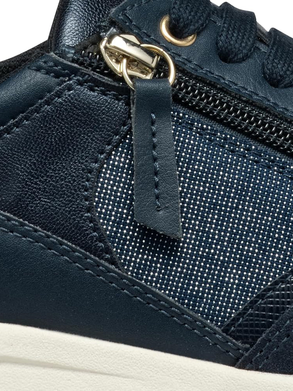 GEOX Sneakers con zip Donna - modello D36NQB0AS22 Blu