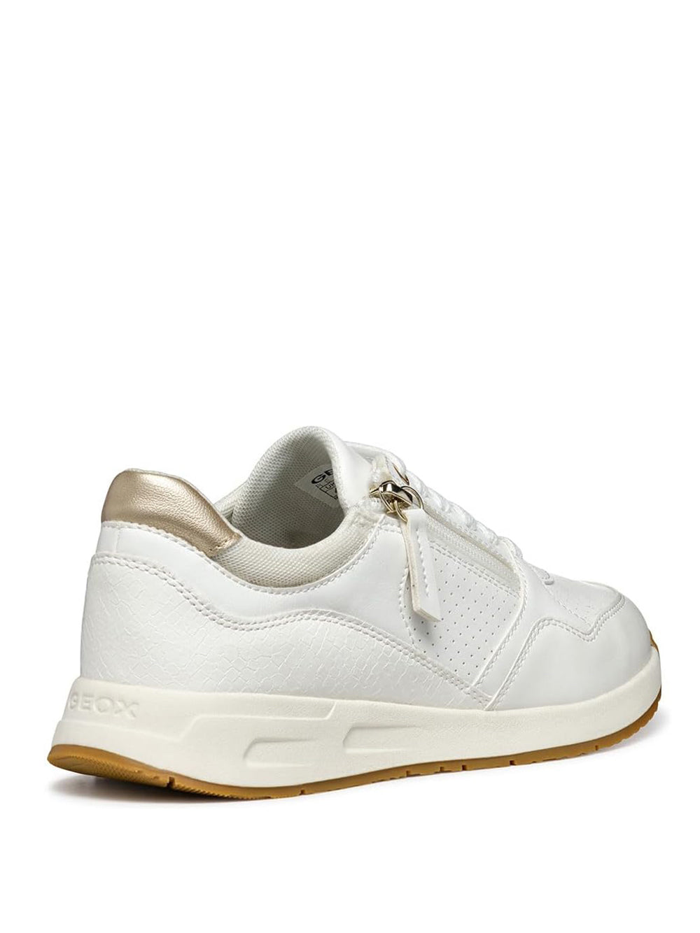 GEOX Sneakers con zip Donna - modello D36NQB0BCAR Bianco