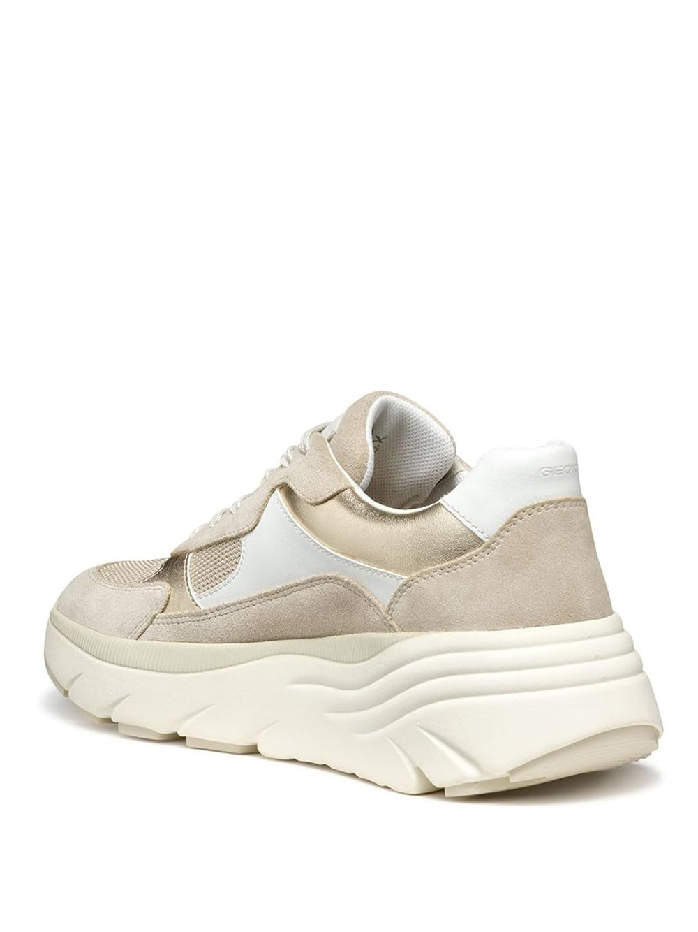 GEOX Sneakers con zeppa Donna - modello D45UFB5422 Bianco