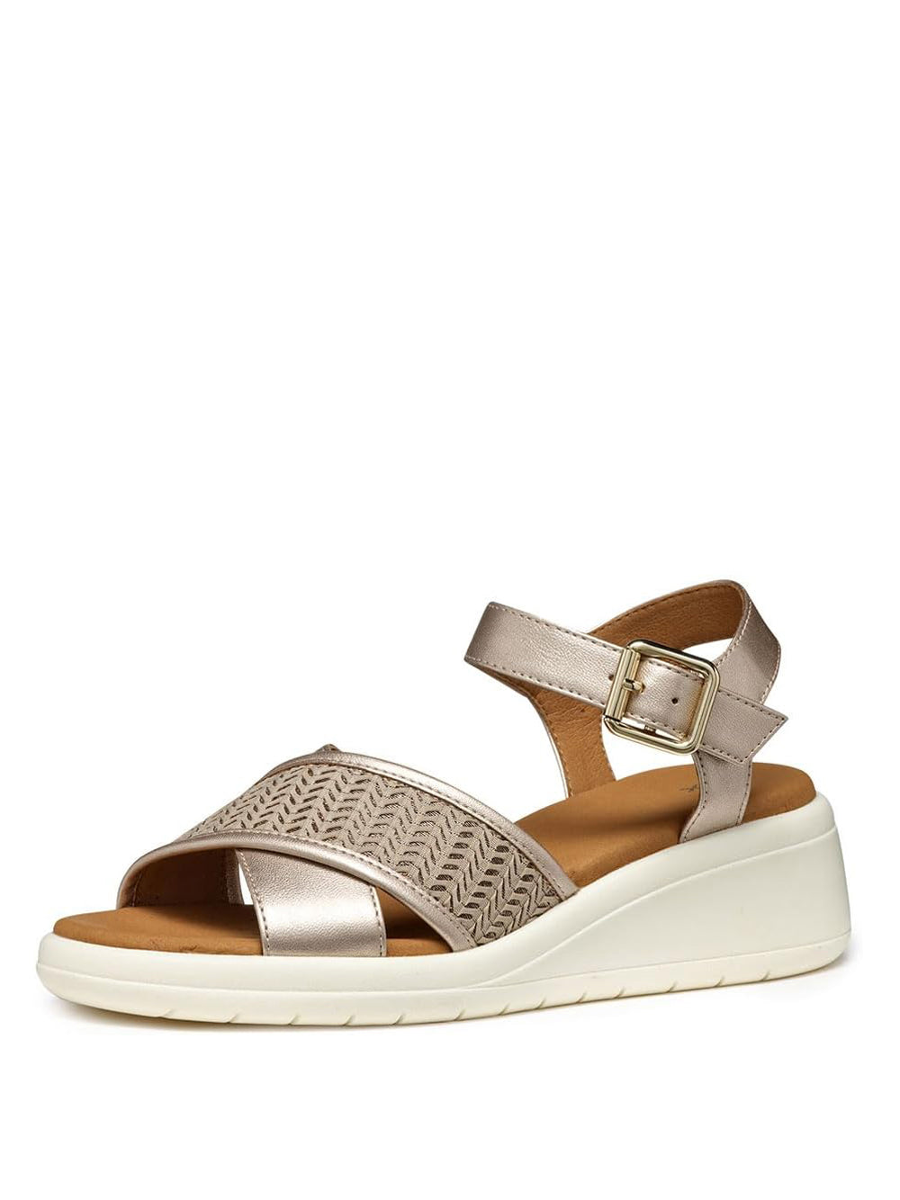 GEOX Sandali con zeppa Donna - modello D550EG0NFDS Beige