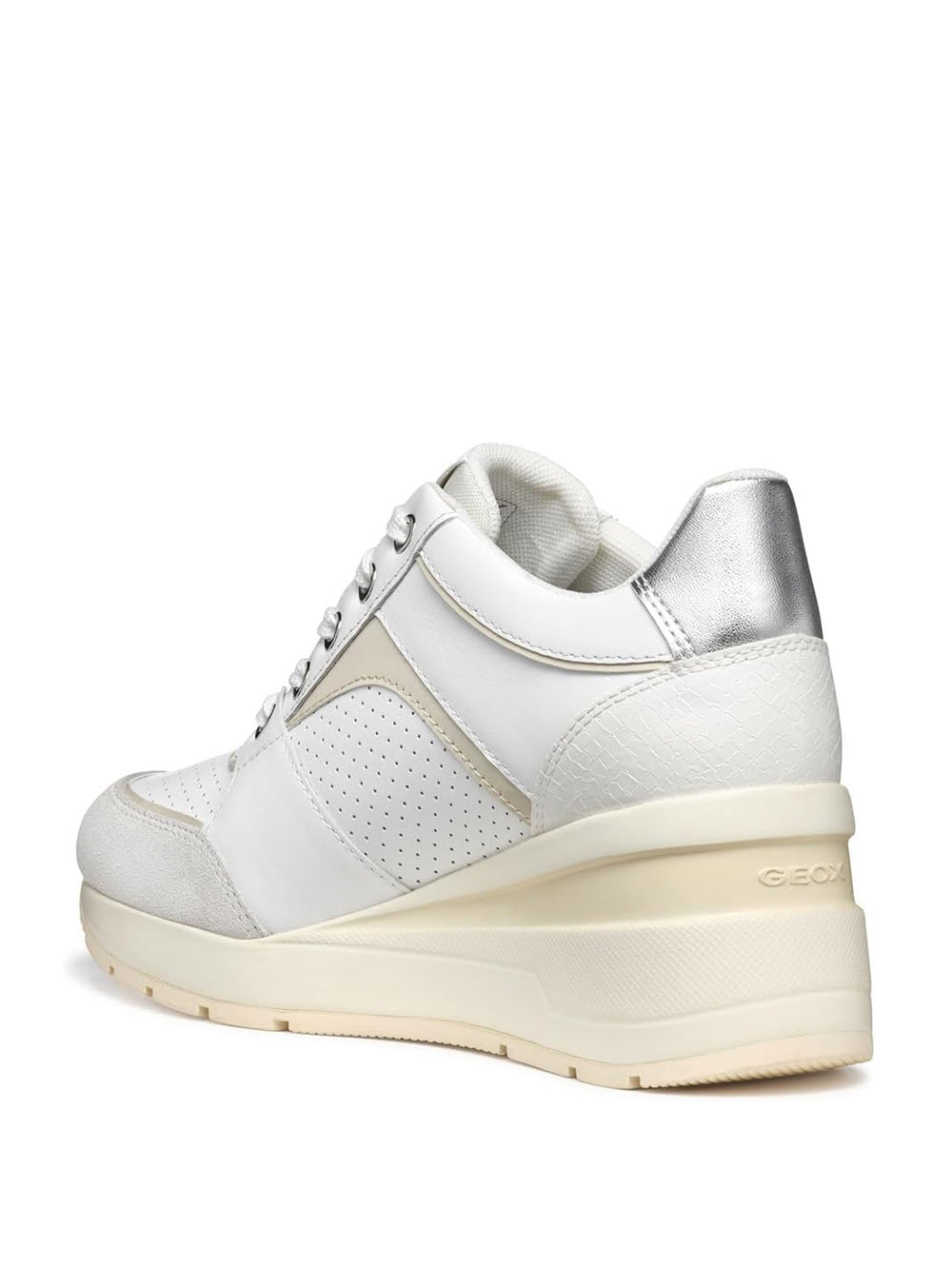 GEOX Sneakers con zeppa Donna - modello D558LA8522 Bianco