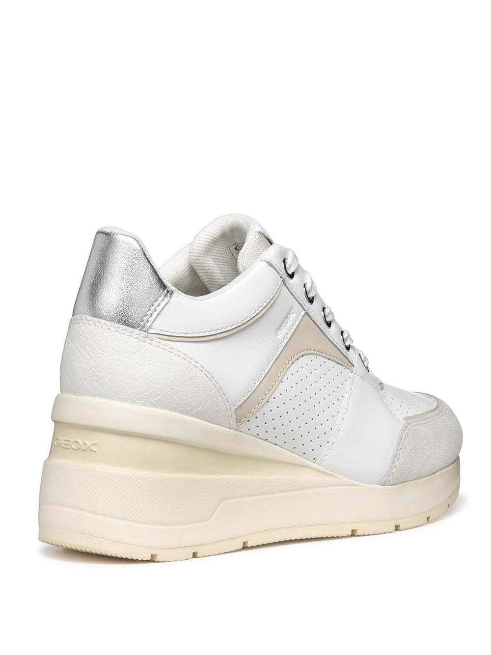 GEOX Sneakers con zeppa Donna - modello D558LA8522 Bianco