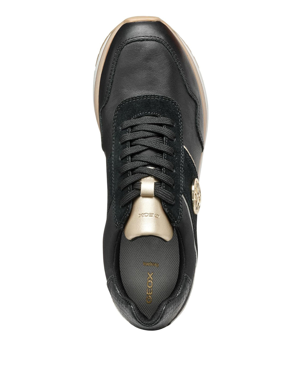 GEOX Sneakers platform Donna - modello D55MZA8522 Nero