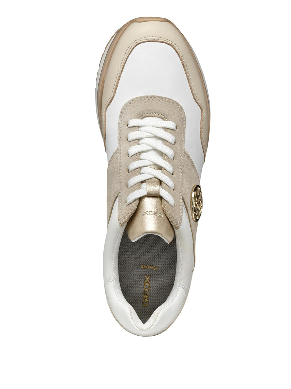 GEOX Sneakers platform Donna - modello D55MZA8522 Bianco