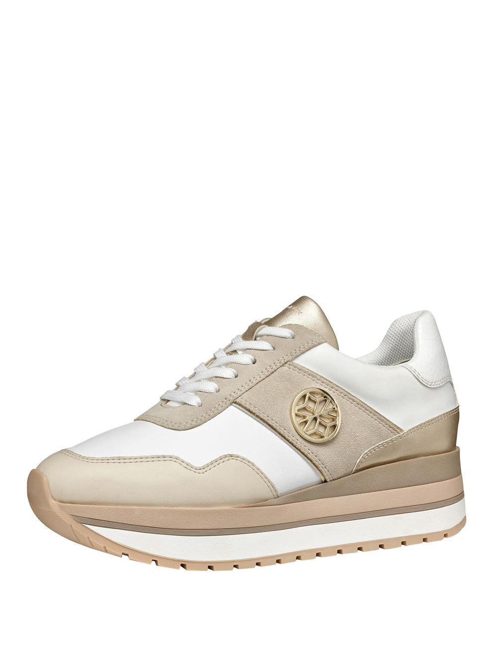 GEOX Sneakers platform Donna - modello D55MZA8522 Bianco