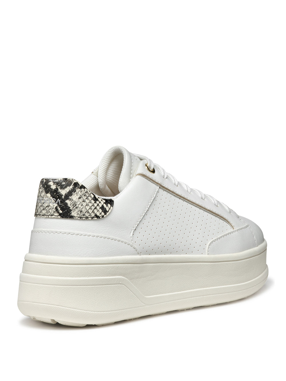 GEOX Sneakers platform Donna - modello D55WVB0BCAR Bianco