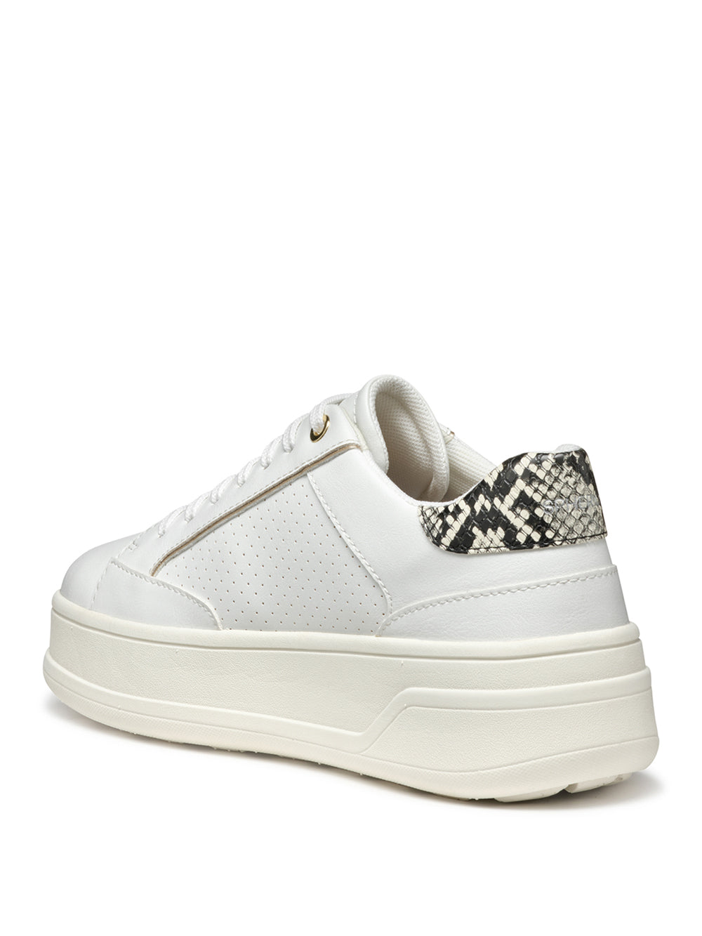 GEOX Sneakers platform Donna - modello D55WVB0BCAR Bianco