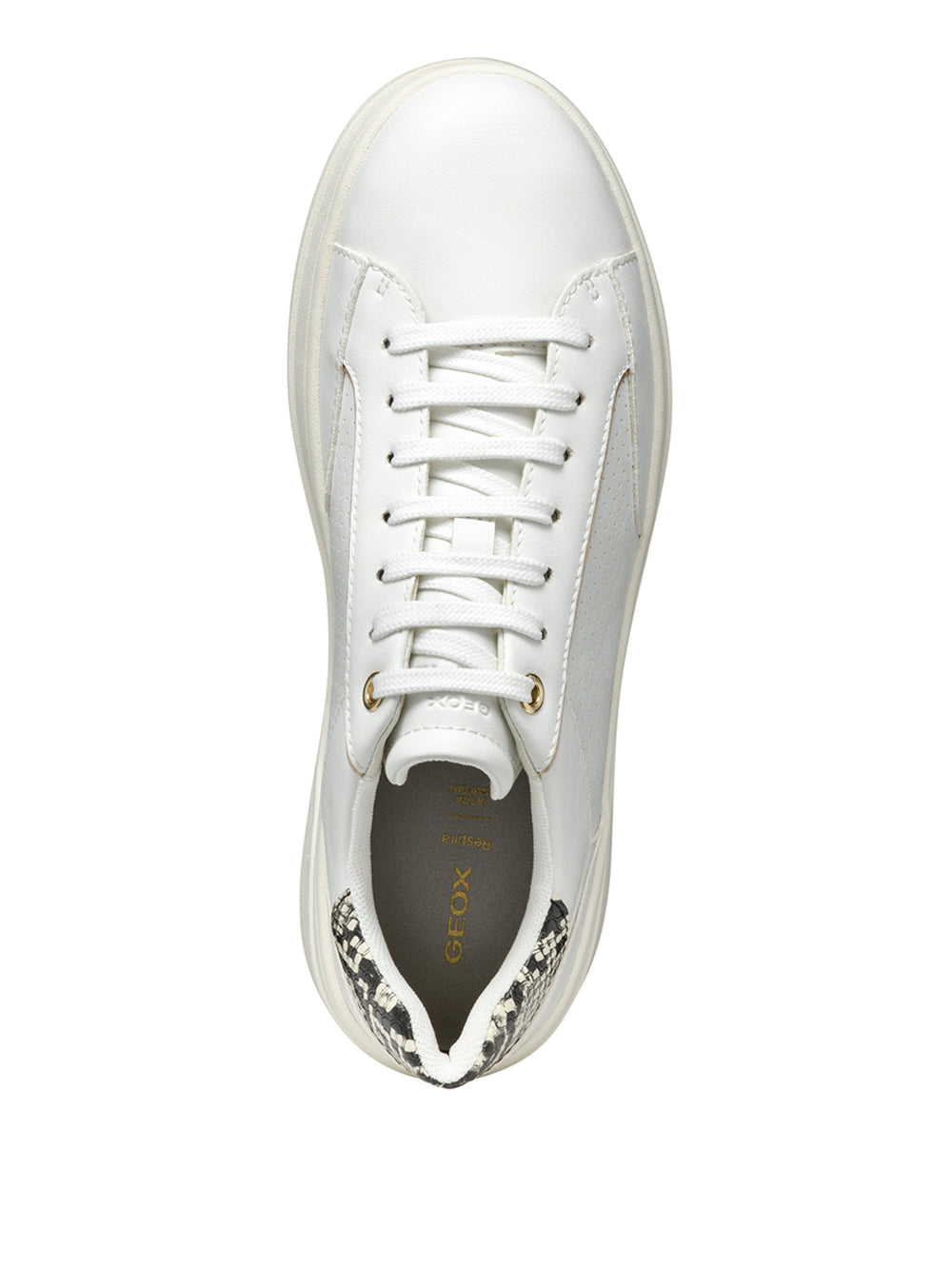 GEOX Sneakers platform Donna - modello D55WVB0BCAR Bianco