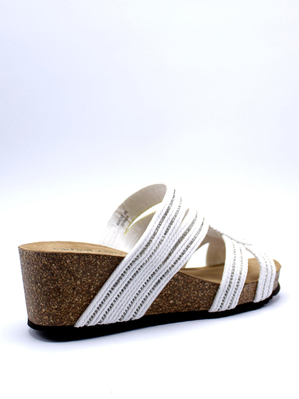 GRUNLAND Sandali con zeppa Donna - modello CB0819 Bianco