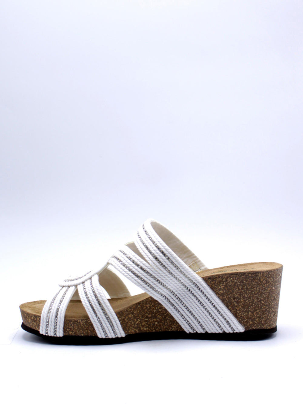 GRUNLAND Sandali con zeppa Donna - modello CB0819 Bianco