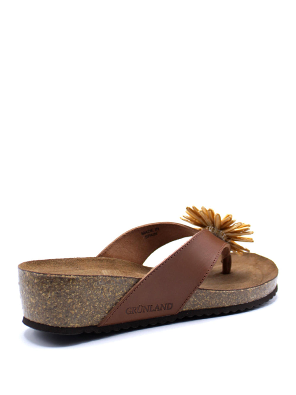 GRUNLAND Sandali infradito Donna - Cuoio modello CC0067 Marrone