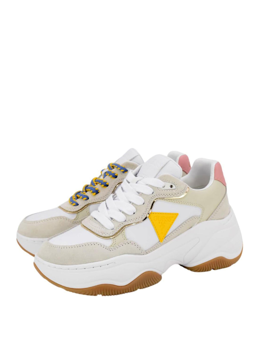 GUESS Sneakers platform Donna - modello FLPHAPPEL12 Beige