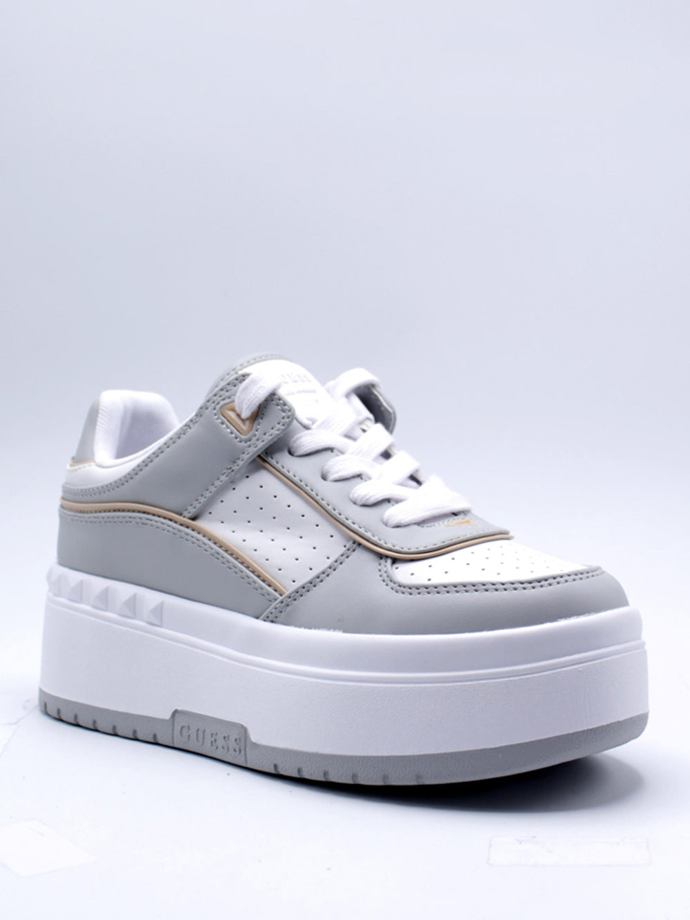 GUESS Sneakers platform Donna - modello FLPRIDELE12 Bianco