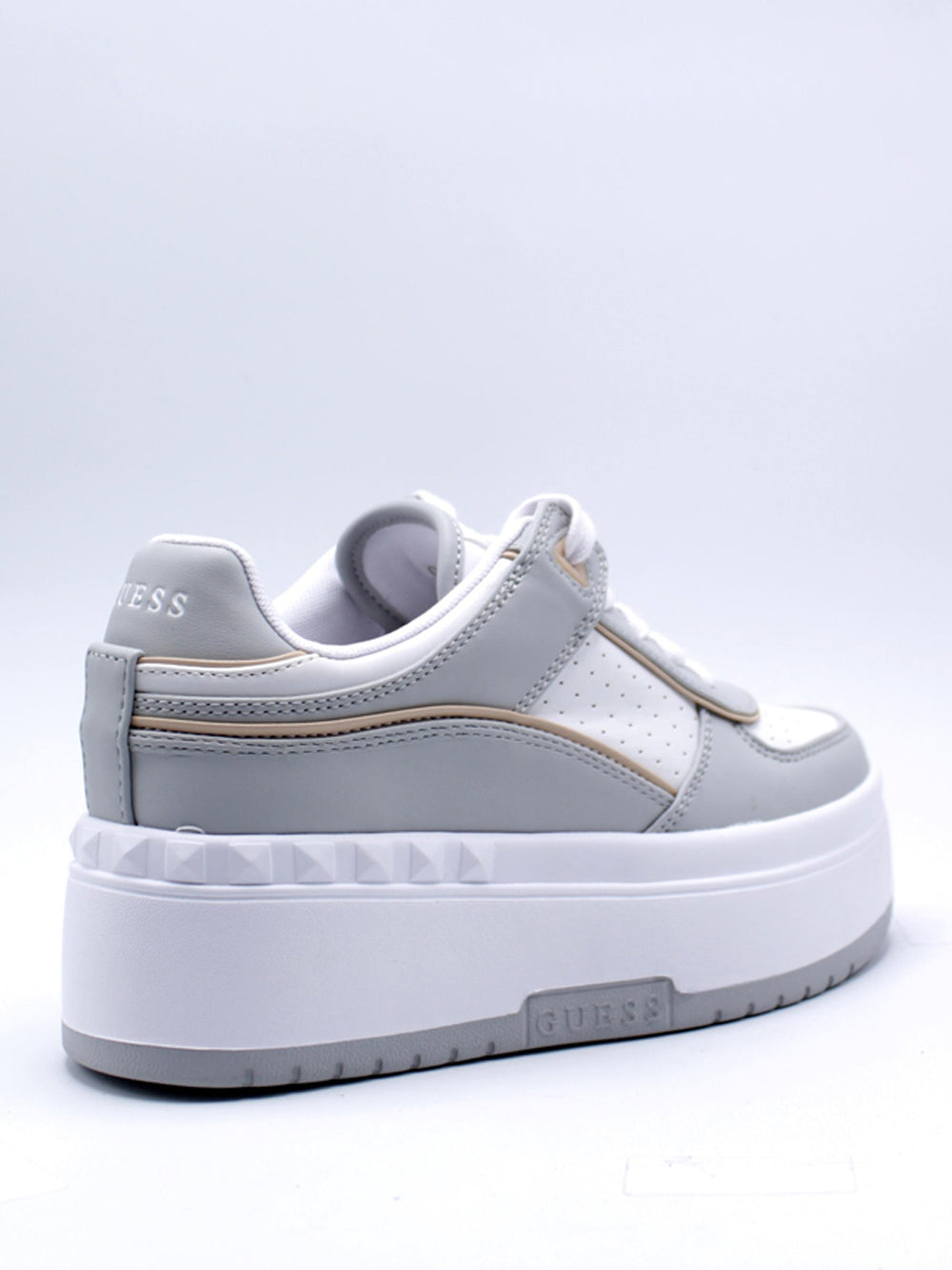 GUESS Sneakers platform Donna - modello FLPRIDELE12 Bianco