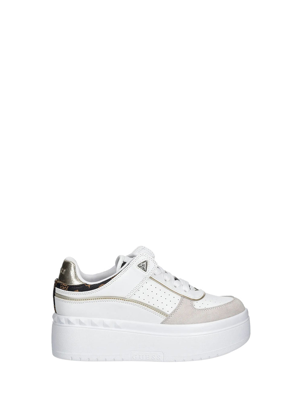 GUESS Sneakers platform Donna - modello FLPRIDPEL12 Bianco