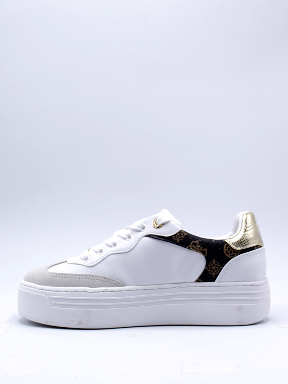 GUESS Sneakers platform Donna - modello FLPSWOELE12 Bianco
