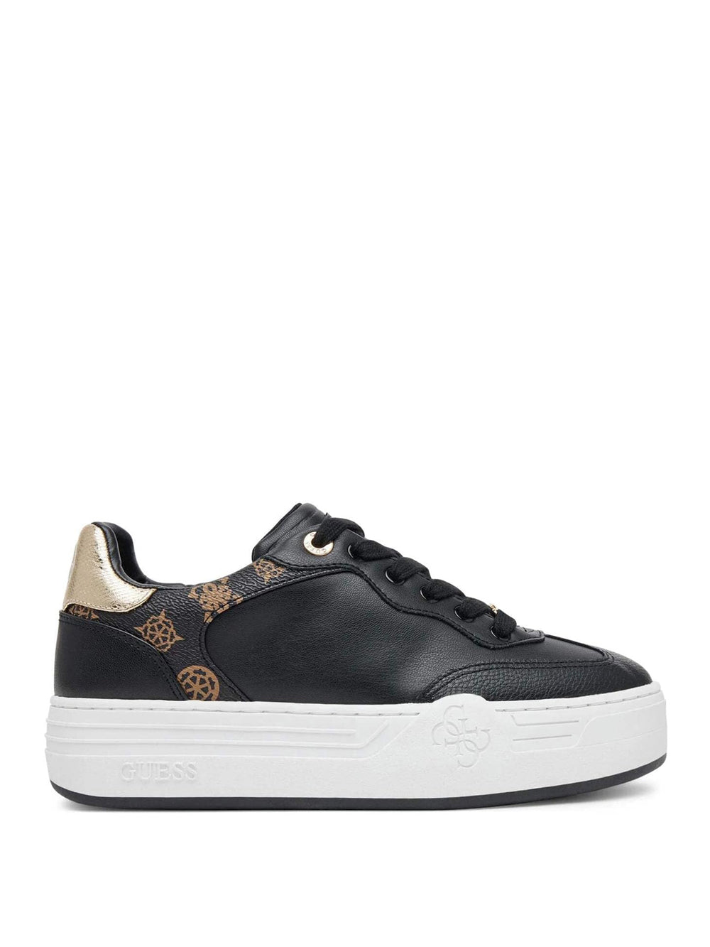 GUESS Sneakers platform Donna - modello FLPSWOFAL12 Nero