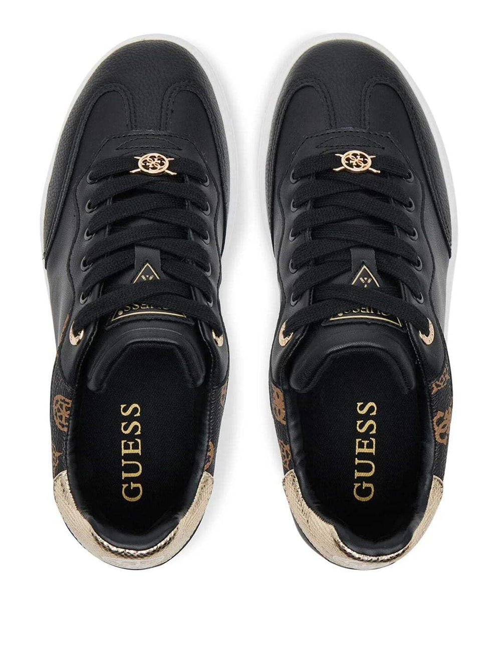 GUESS Sneakers platform Donna - modello FLPSWOFAL12 Nero