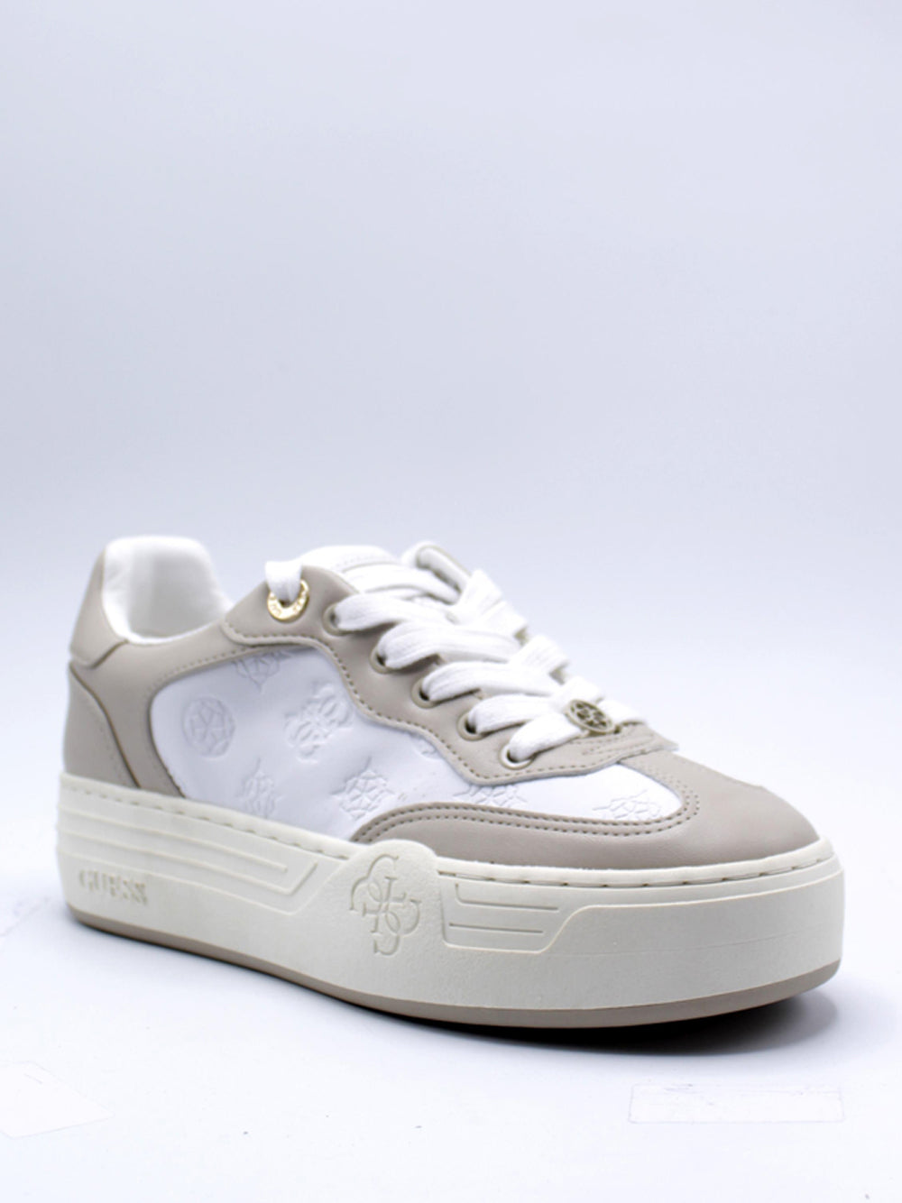 GUESS Sneakers platform Donna - modello FLPSWOFAL12 Bianco
