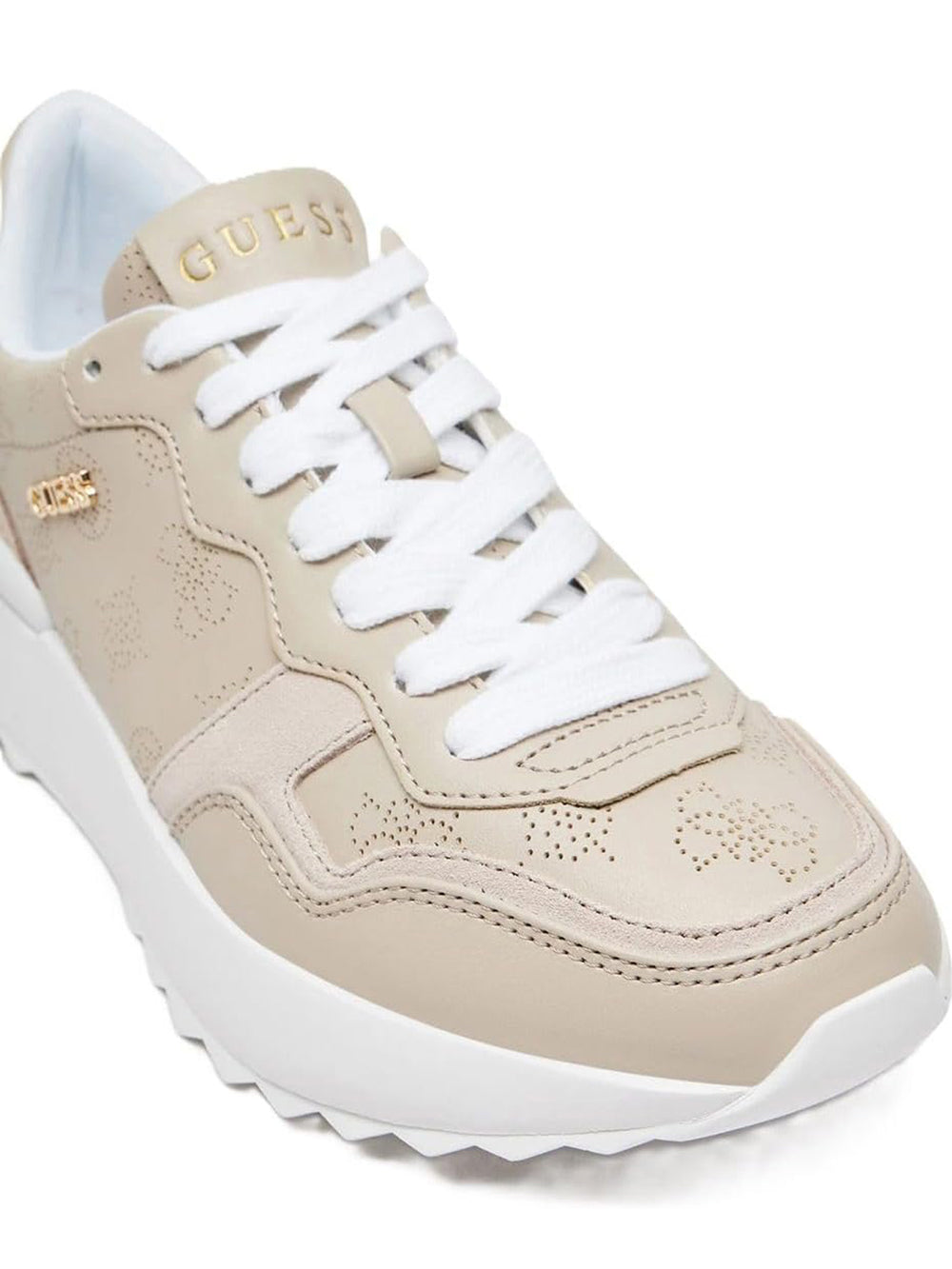 GUESS Sneakers logato Donna - modello FLPVI3ELE12 Beige