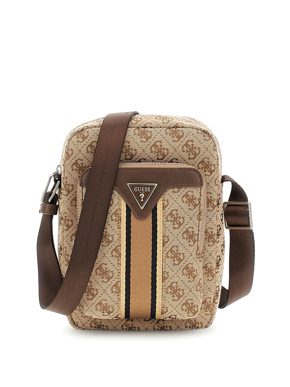 GUESS Borsa a Tracolla logato Uomo - modello HMMISTP5163 Beige