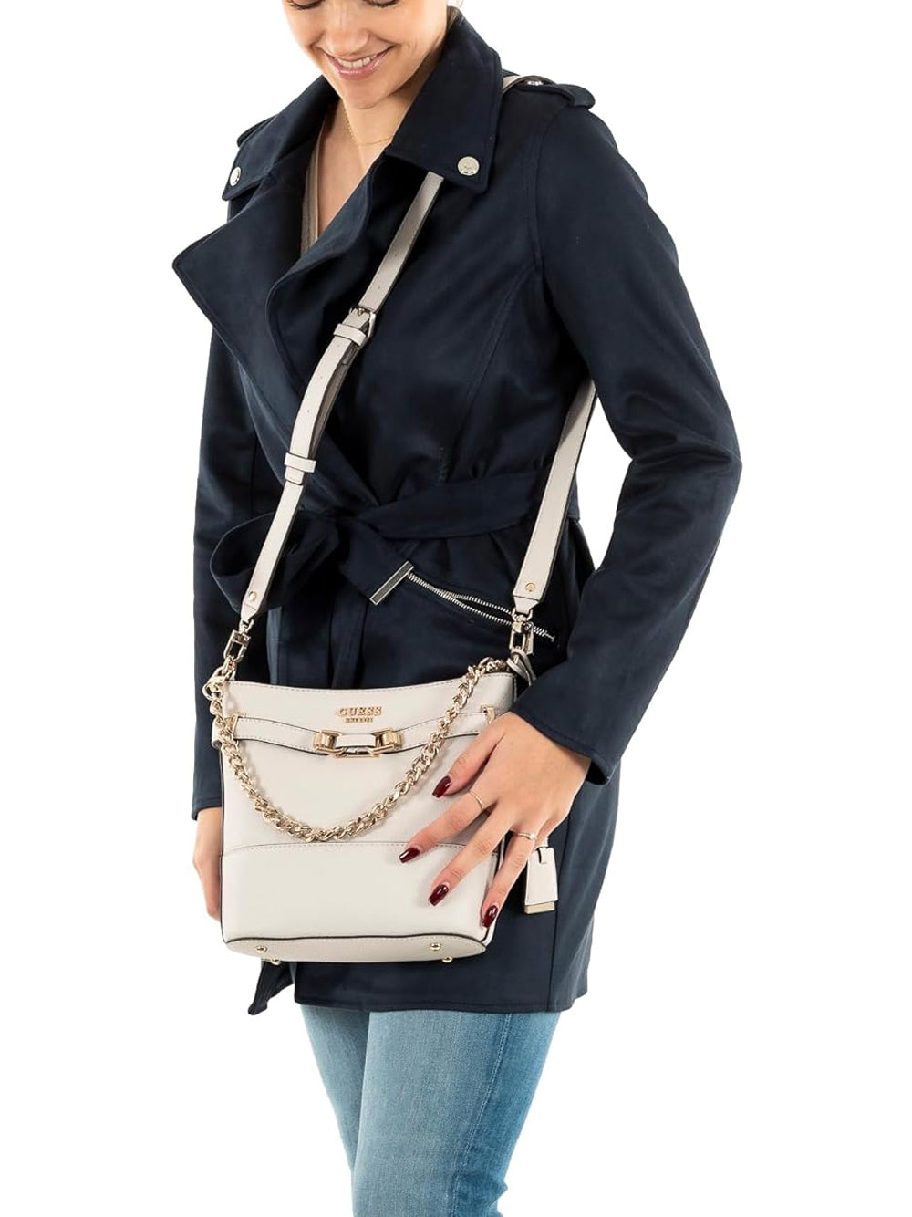 GUESS Borsa a Secchiello Donna - modello HWBG9527040 Beige