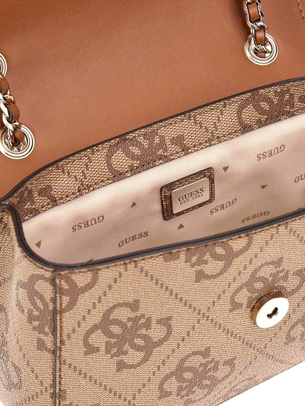 GUESS Borsa a Tracolla logato Donna - modello HWOS8654190 Beige