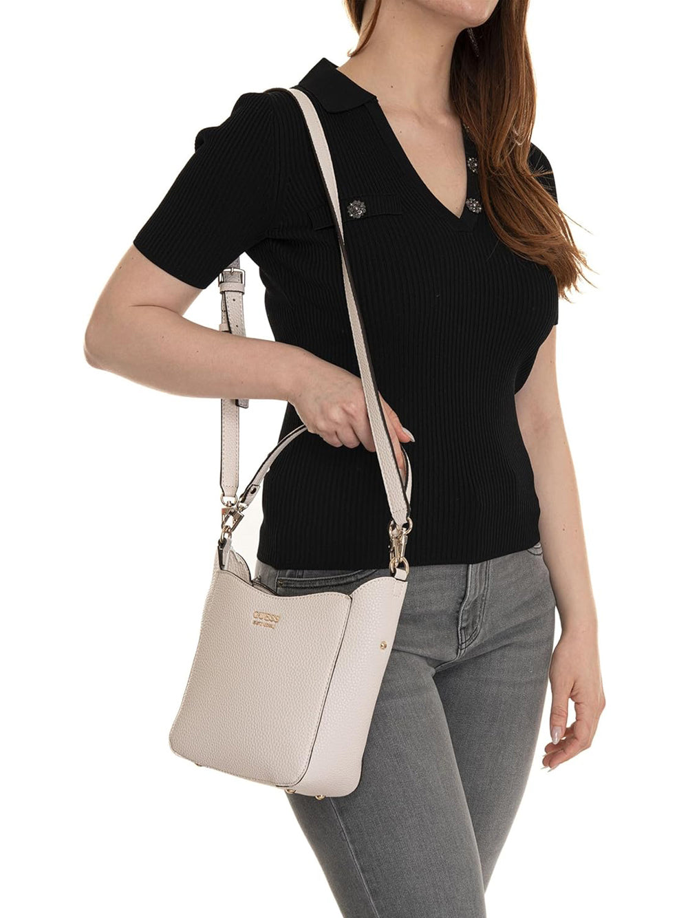 GUESS Borsa a Secchiello Donna - modello HWPG9648030 Rosa