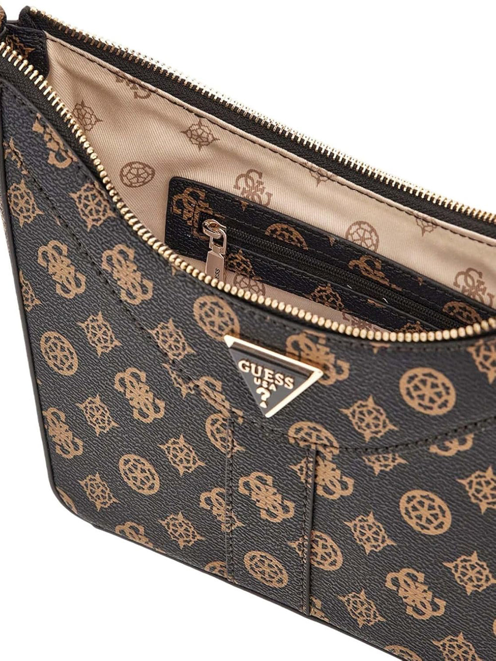 GUESS Borsa a Spalla logato Donna - modello HWPM9521170 Marrone