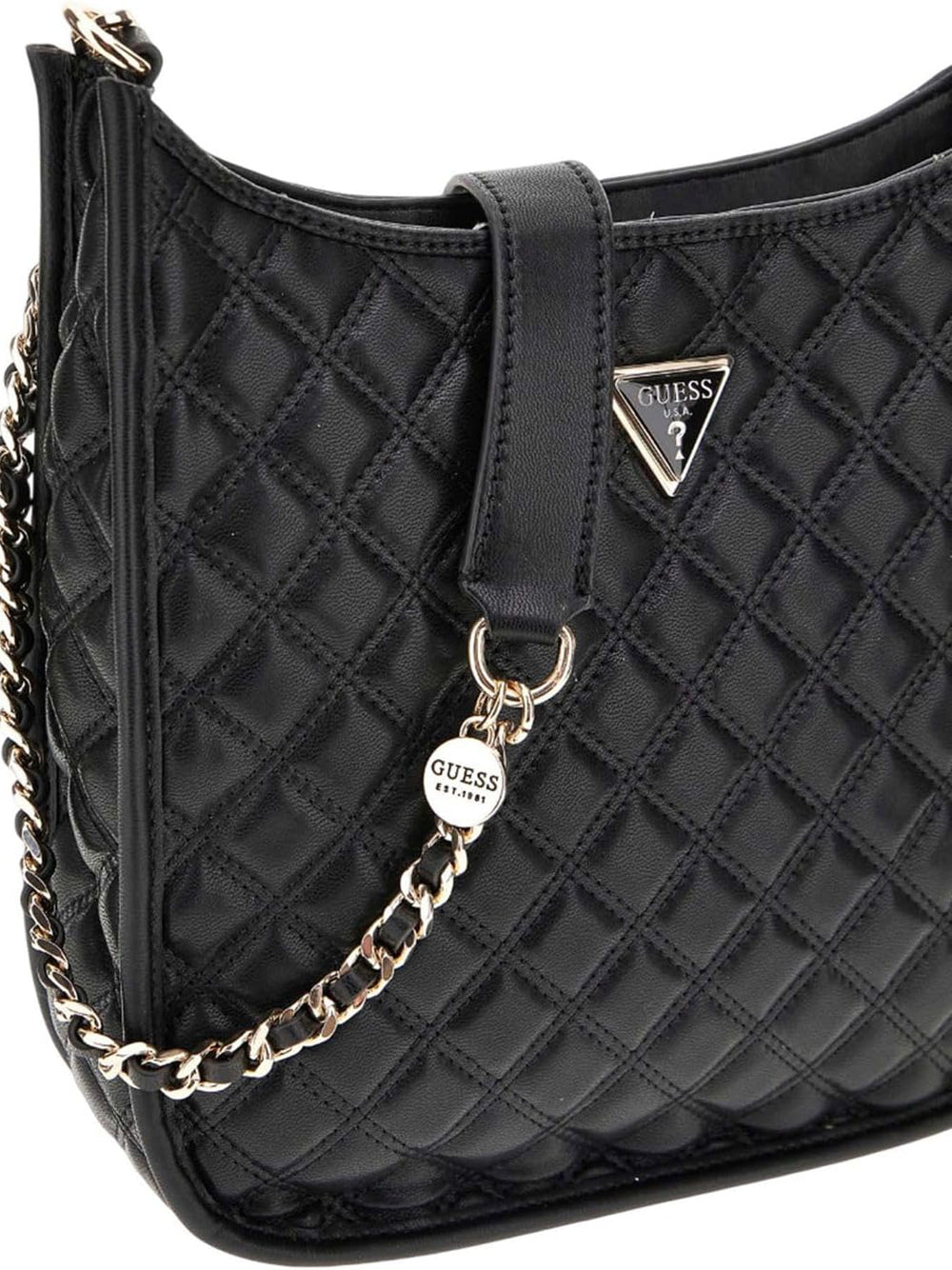 GUESS Borsa a Spalla Trapuntata Donna - modello HWQG8748030 Nero
